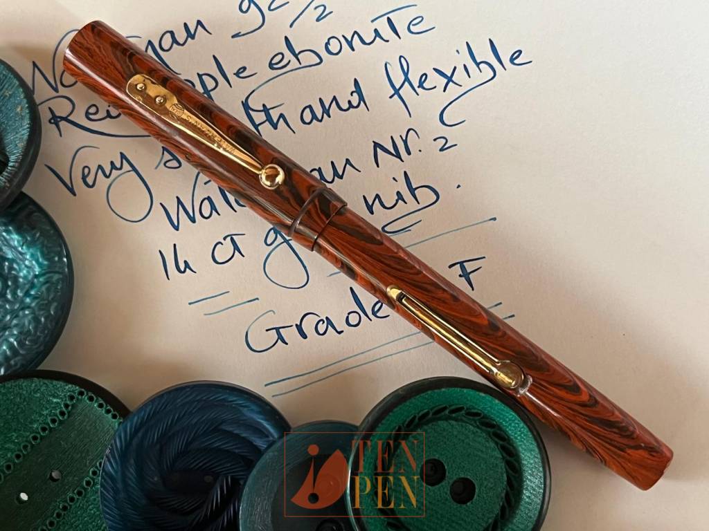 WATERMAN 92 1/2 RIPPLE EBONITE - RARE SIZE | Tenpen - By Letizia